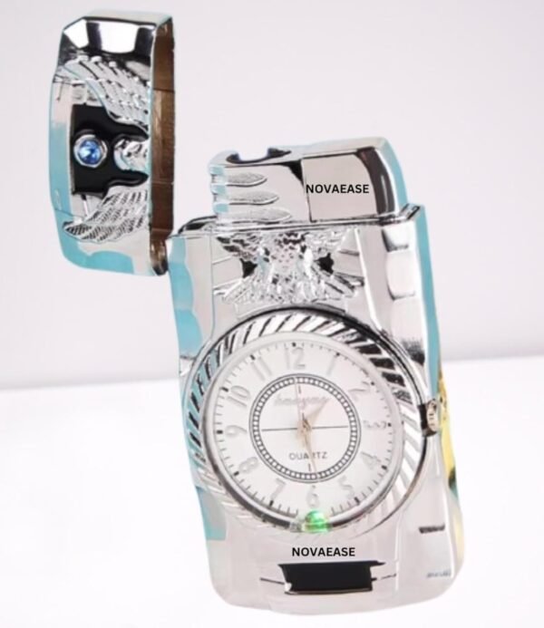 Orë kuarci me kokë Silver Eagle me çakmak LED