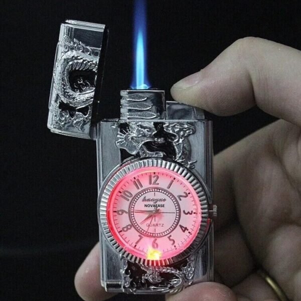 Orë kuarci me kokë Silver Eagle me çakmak LED