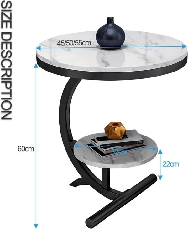 Tavolinë anësore mermeri