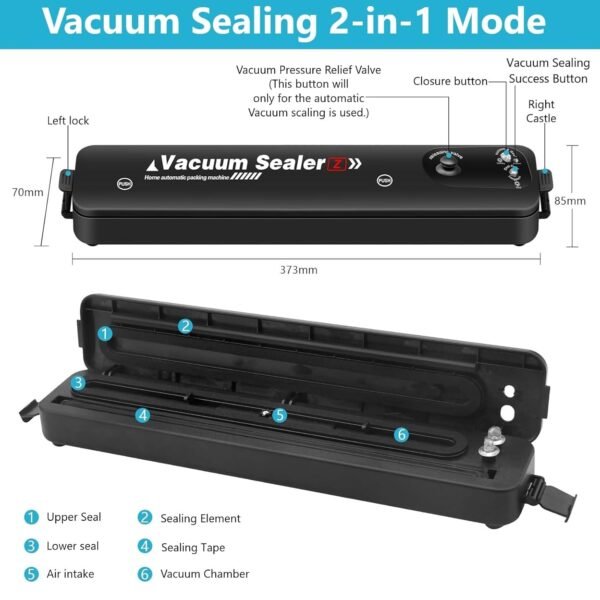 61f6DrzWDML._SL1500_ Makinë Paketimi me Vakum Elvana