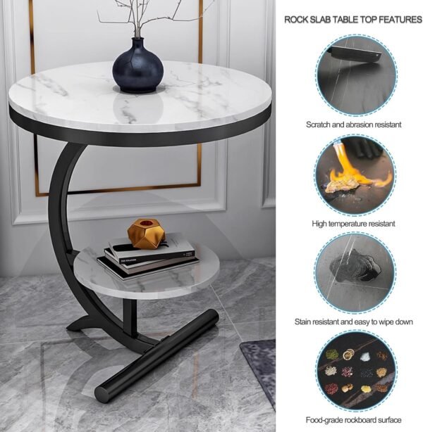 Tavolinë anësore mermeri