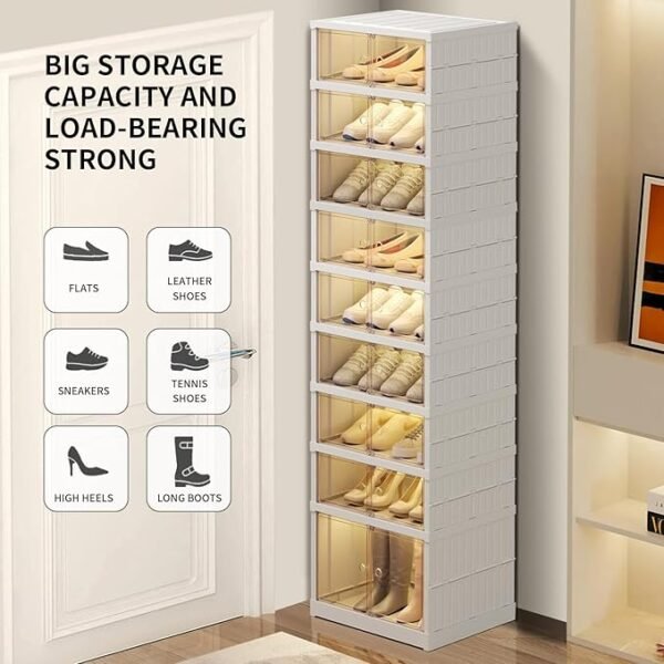 Rafte këpucësh me 9 nivele